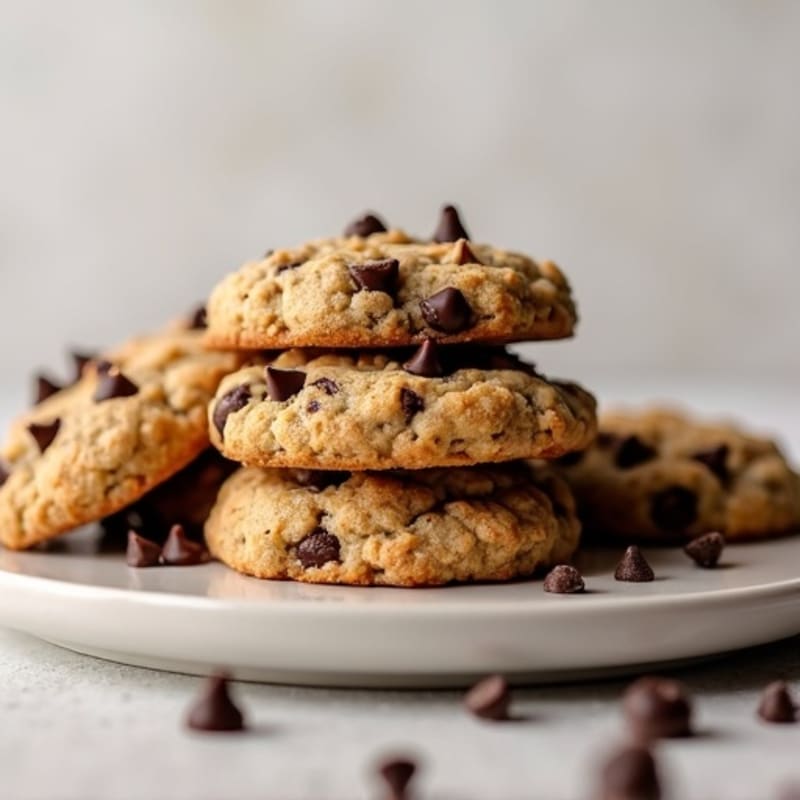Almond Butter Chocolate Chip Protein Cookies