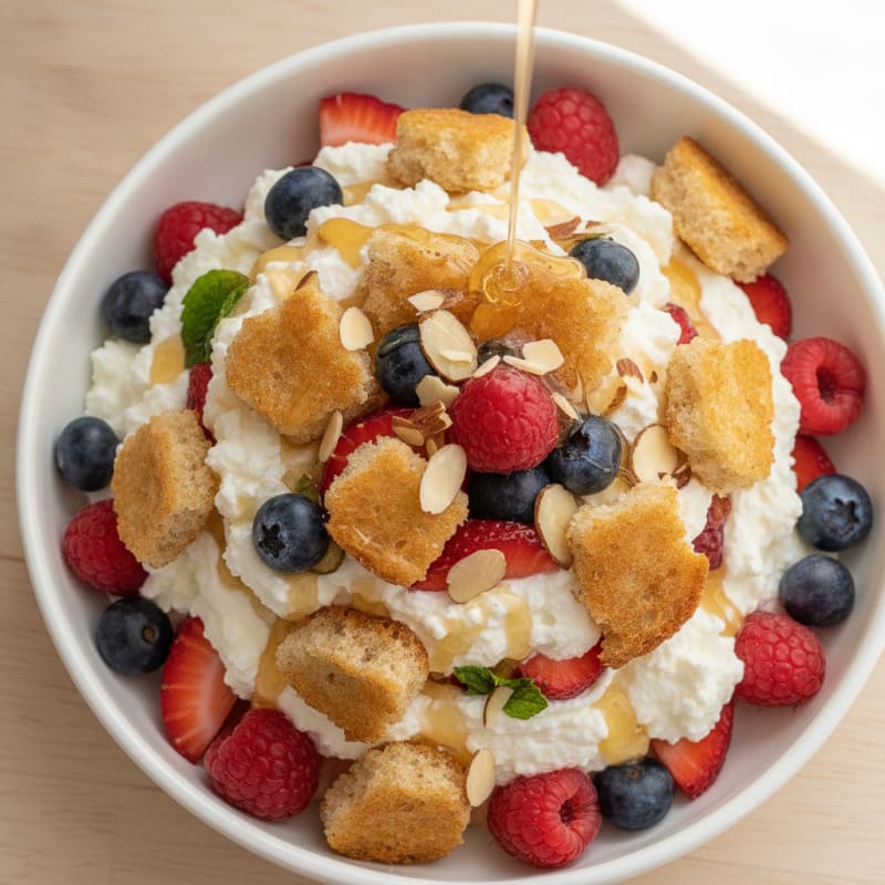 Creamy Protein Yoghurt Parfait with Fruit