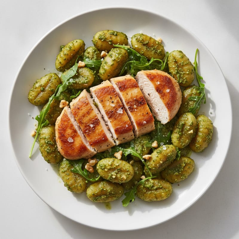 Gnocchi with Arugula Pesto