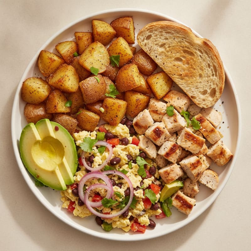 Breakfast Scramble with Roasted Potatoes
