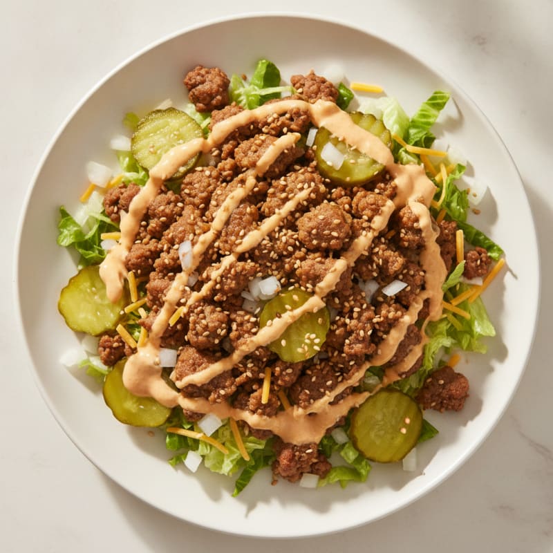 Protein-Packed Big Mac Bowl