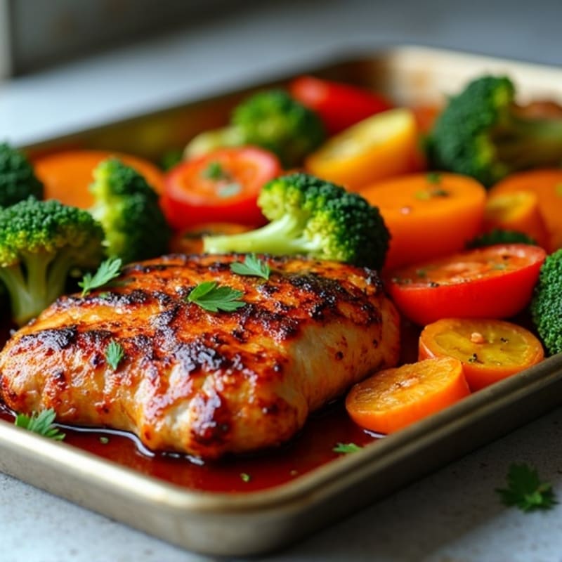 Sheet Pan Teriyaki Chicken with Roasted Vegetables