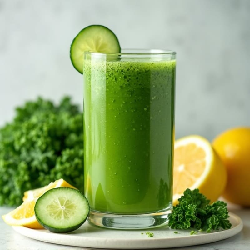 Energizing Kale-Cucumber Green Juice