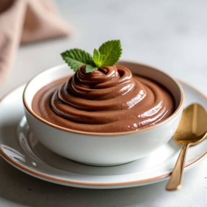 Silky Chocolate Protein Pudding with Greek Yogurt