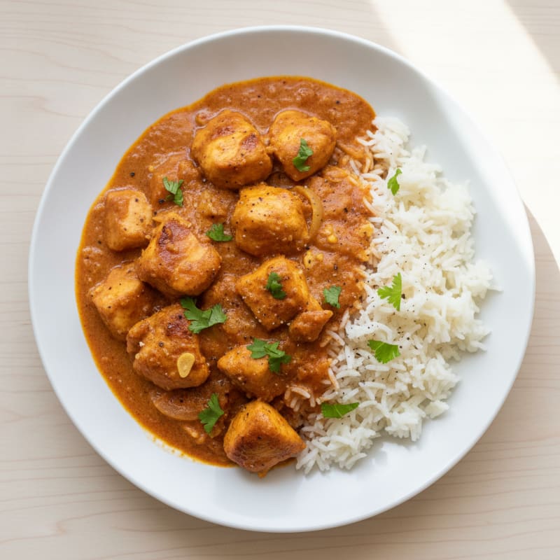 Spiced Butter Chicken with Basmati Rice