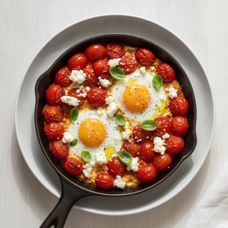 Baked Eggs with Roasted Tomatoes