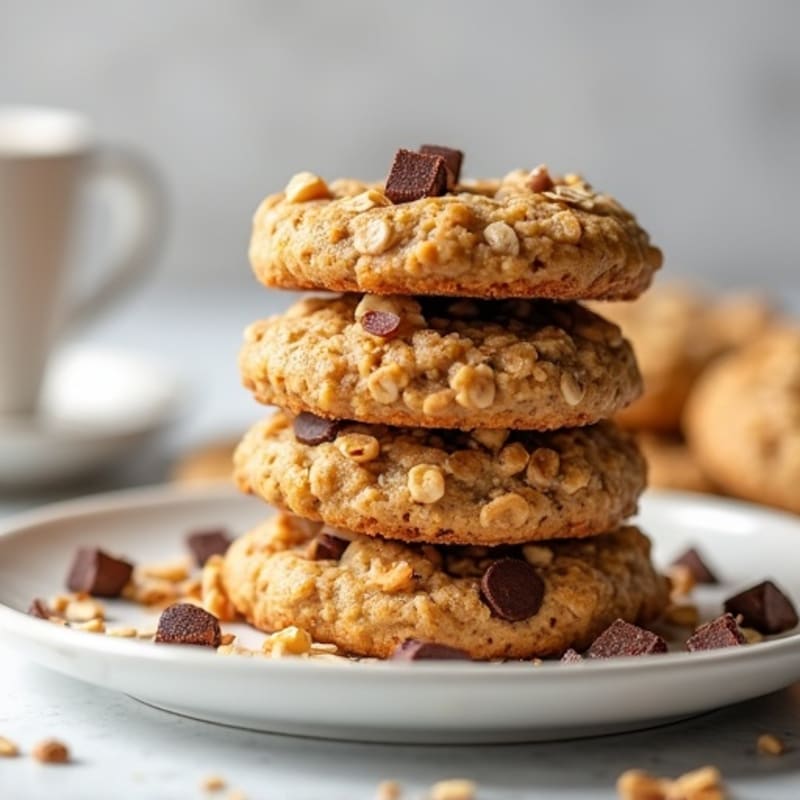 Healthy No-Bake Protein Oatmeal Cookies