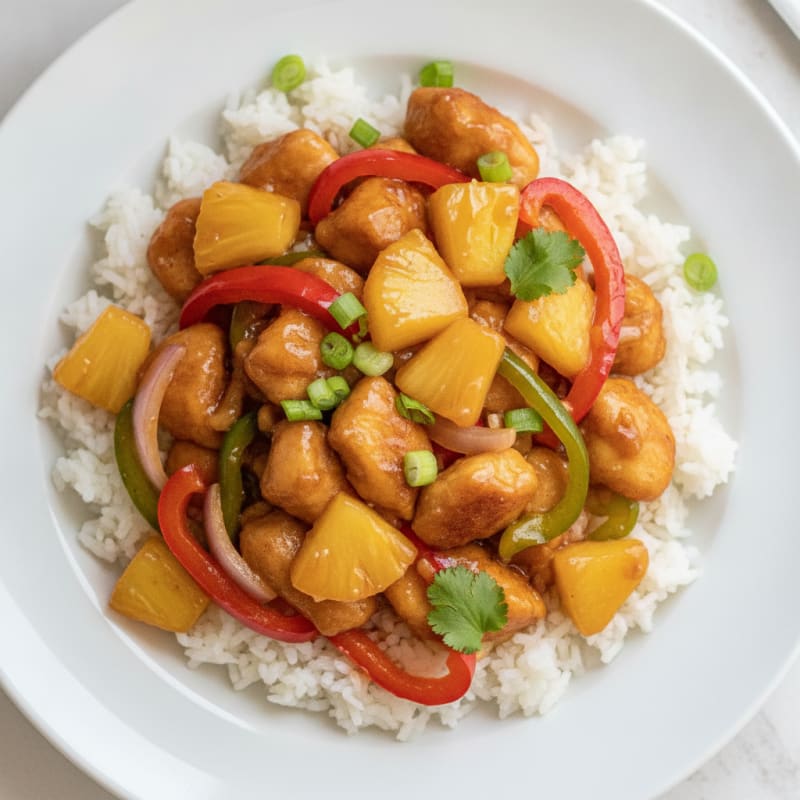 Sweet and Sour Chicken with Pineapple