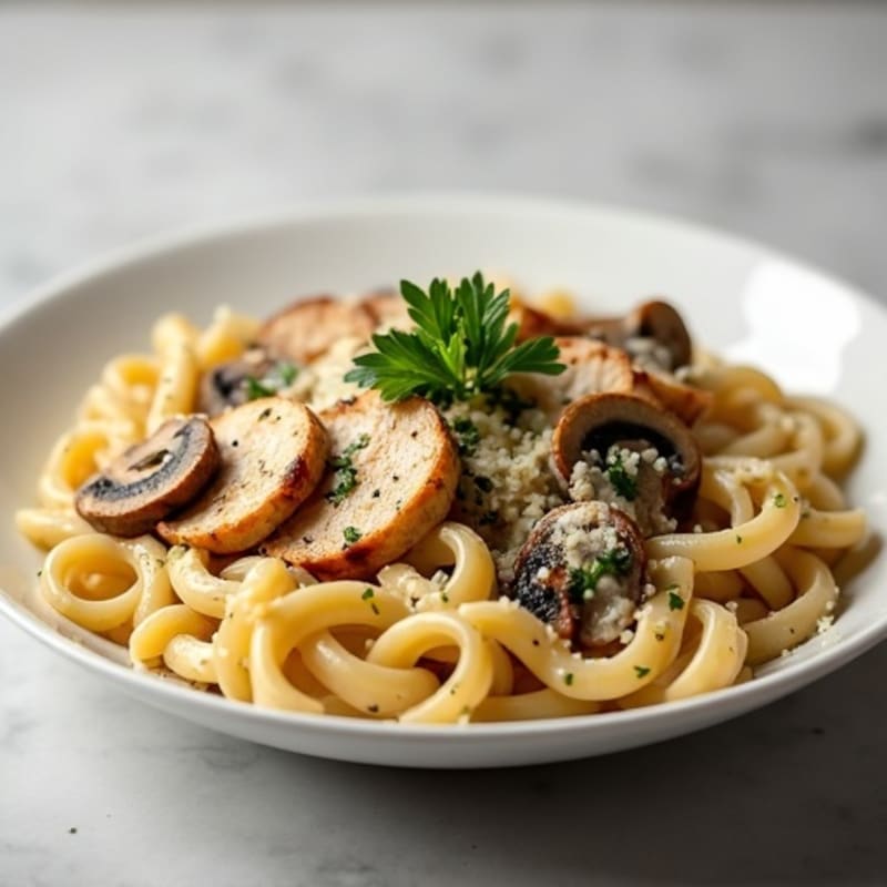 Creamy Truffle Mushroom Pasta with Fresh Herbs