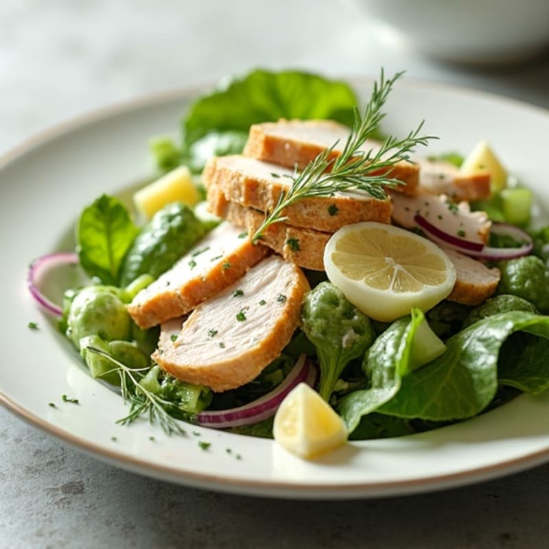 Creamy Fresh Herb Chicken Salad