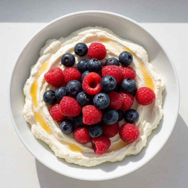 Silky Protein Yogurt with Mixed Berries