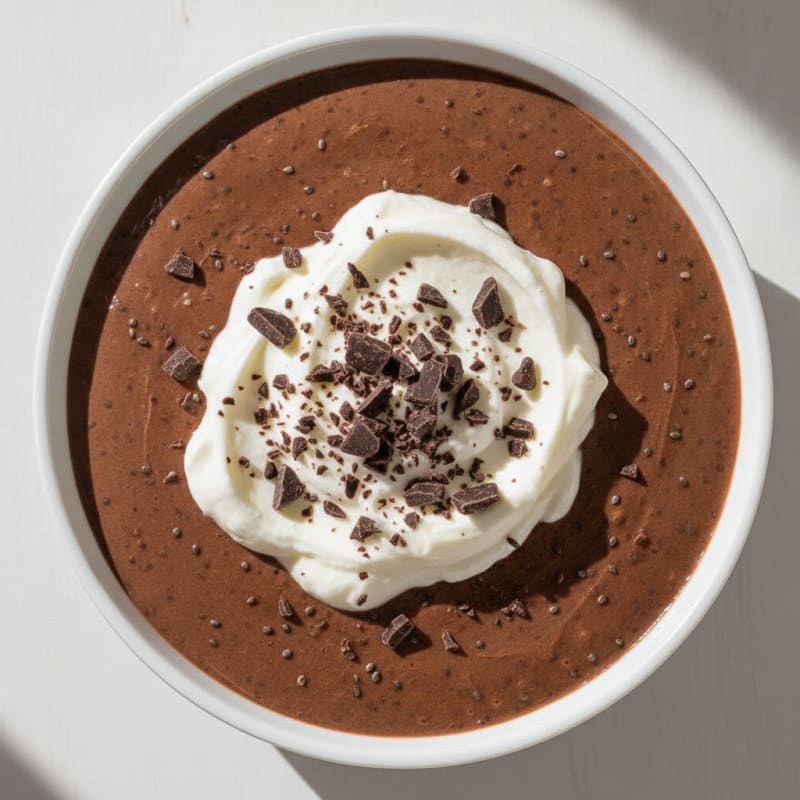 Silky Chocolate Protein Pudding with Greek Yogurt