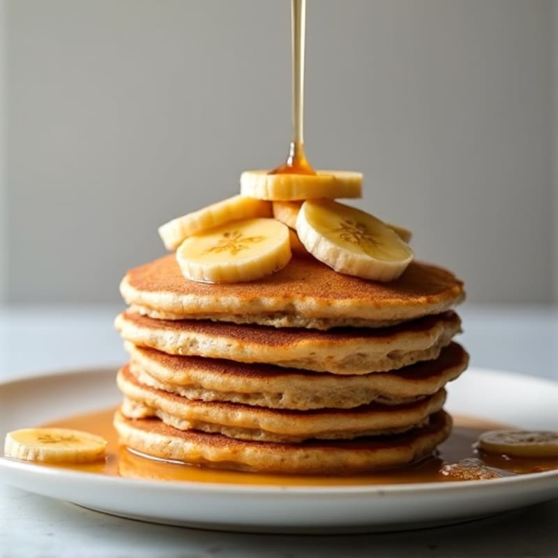 Protein-Packed Caramelized Banana Oat Pancakes