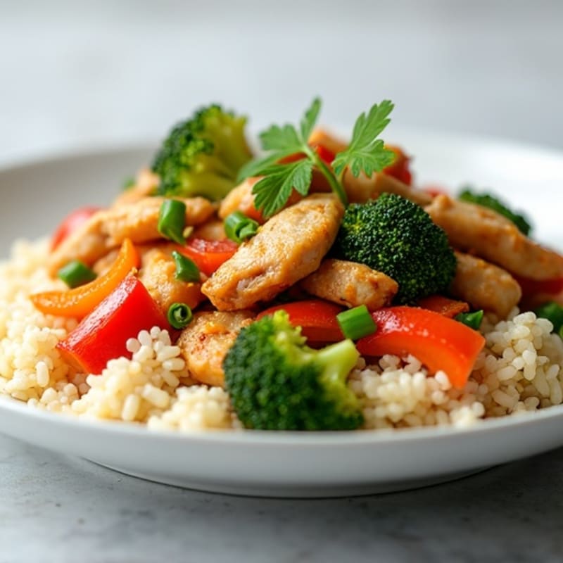 Cauliflower Rice Chicken Stir-Fry