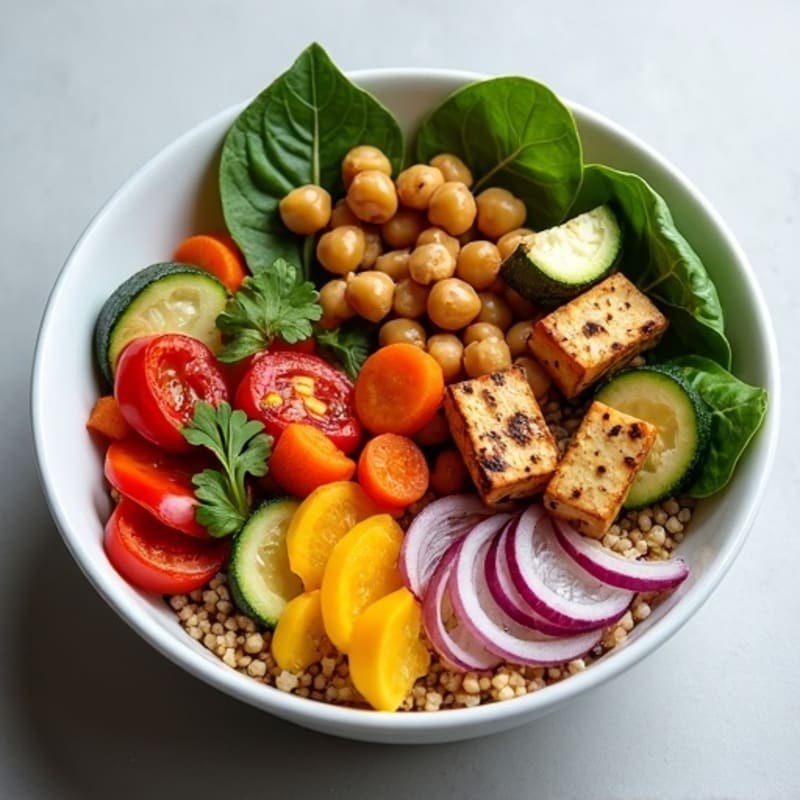 Roasted Rainbow Vegetable Buddha Bowl