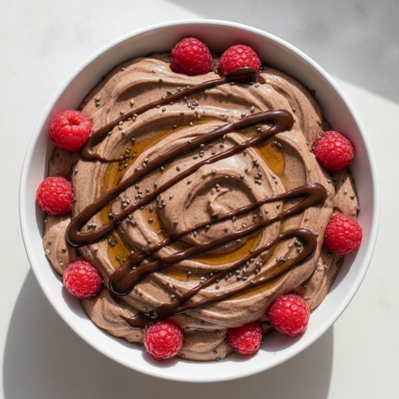 Silky Chocolate Protein Yogurt Parfait