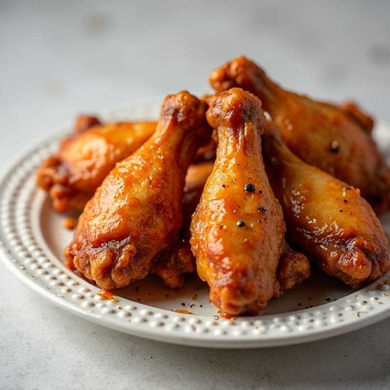 Crispy Baked Honey Garlic Chicken Wings
