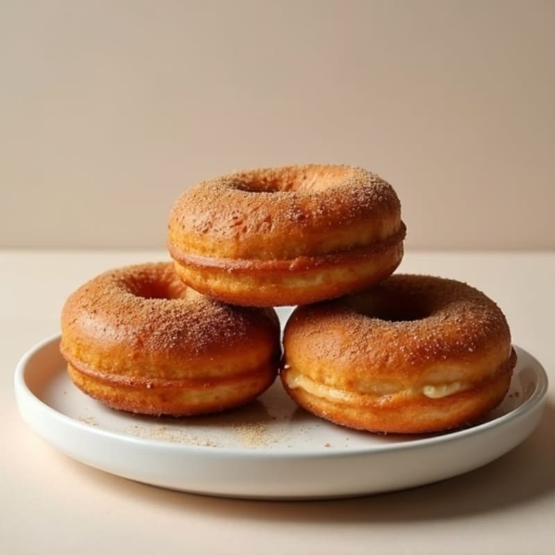 Baked Maple-Cinnamon Protein Donuts
