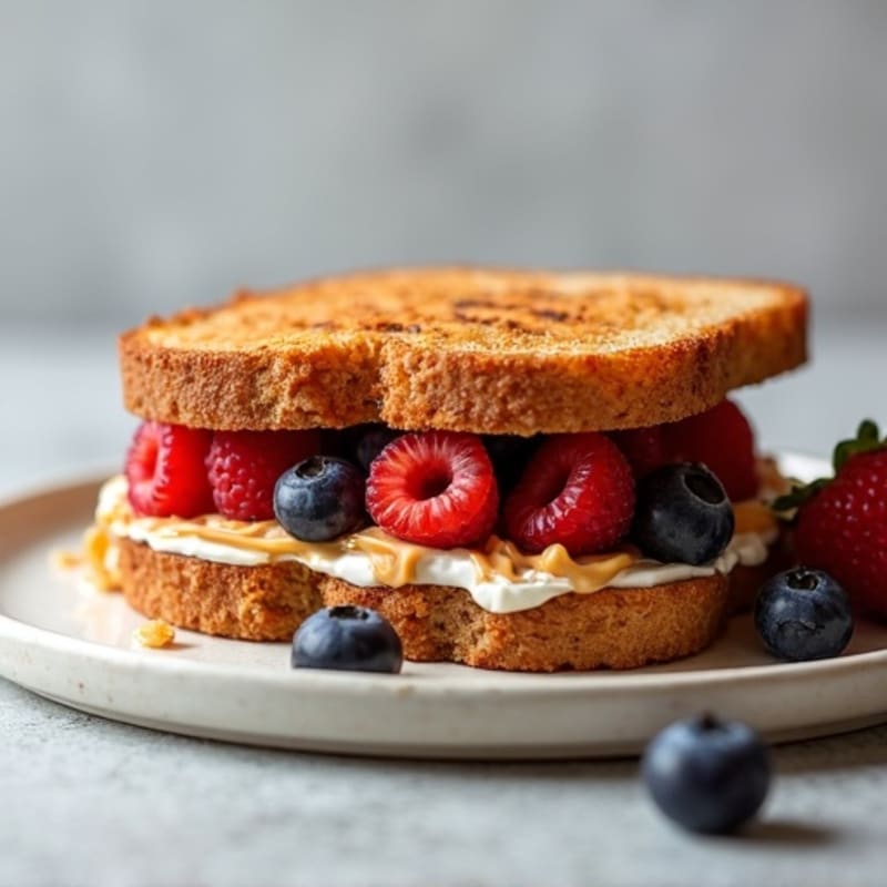 Crispy Peanut Butter & Berry Whole Grain Sandwich
