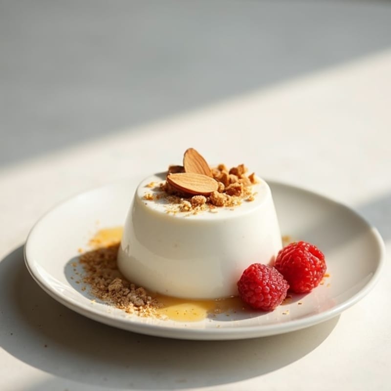 Greek Yogurt Protein Mousse with Crushed Almonds