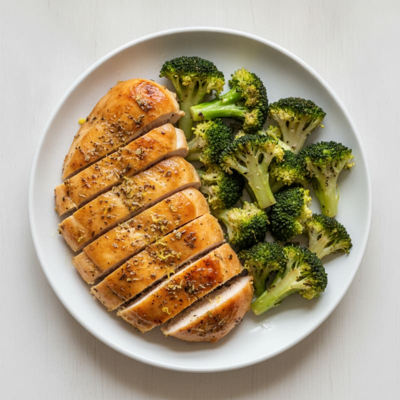 Lemon-Herb Roasted Chicken and Broccoli
