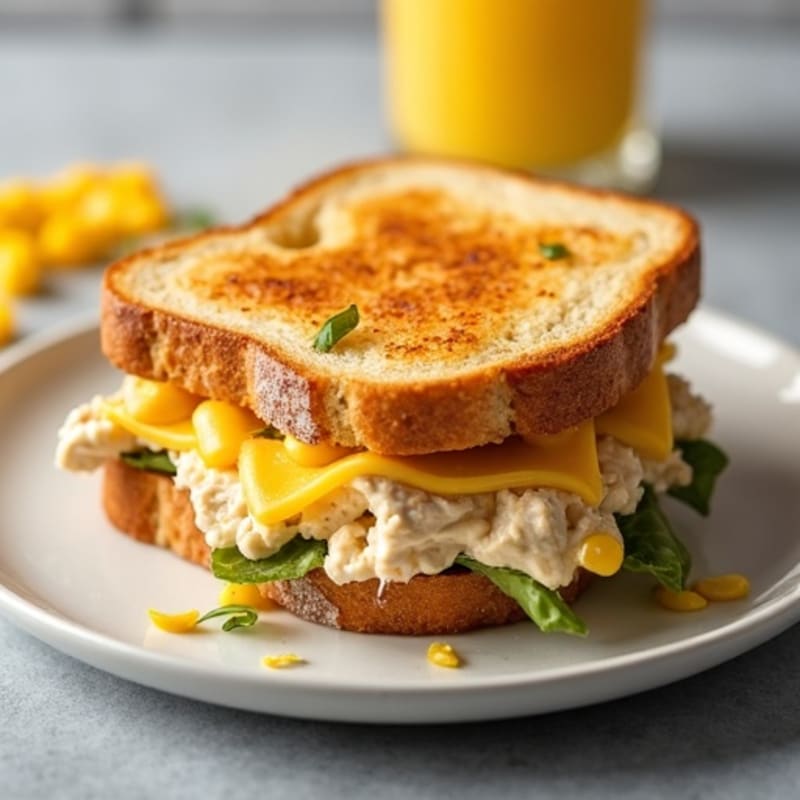 Creamy Tuna Sweetcorn Melt with Crispy Sourdough
