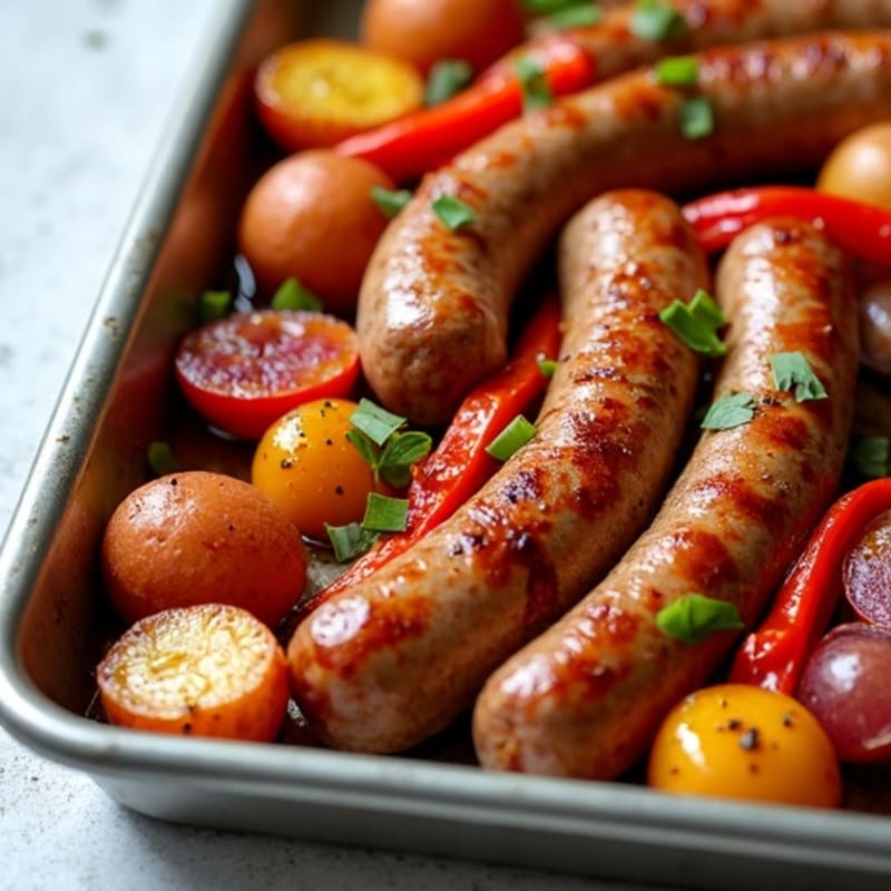 Sheet Pan Roasted Sausage and Potatoes