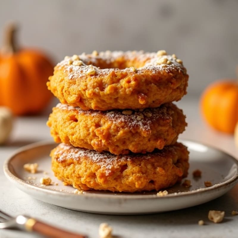 Baked Pumpkin Spice Oat Rings