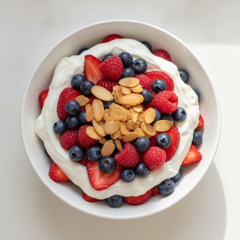 Creamy Greek Yogurt Protein Parfait with Mixed Berries