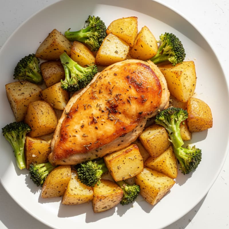 Herb-Roasted Chicken and Potatoes