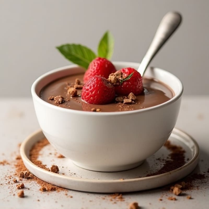 Silky Chocolate Protein Pudding with Greek Yogurt