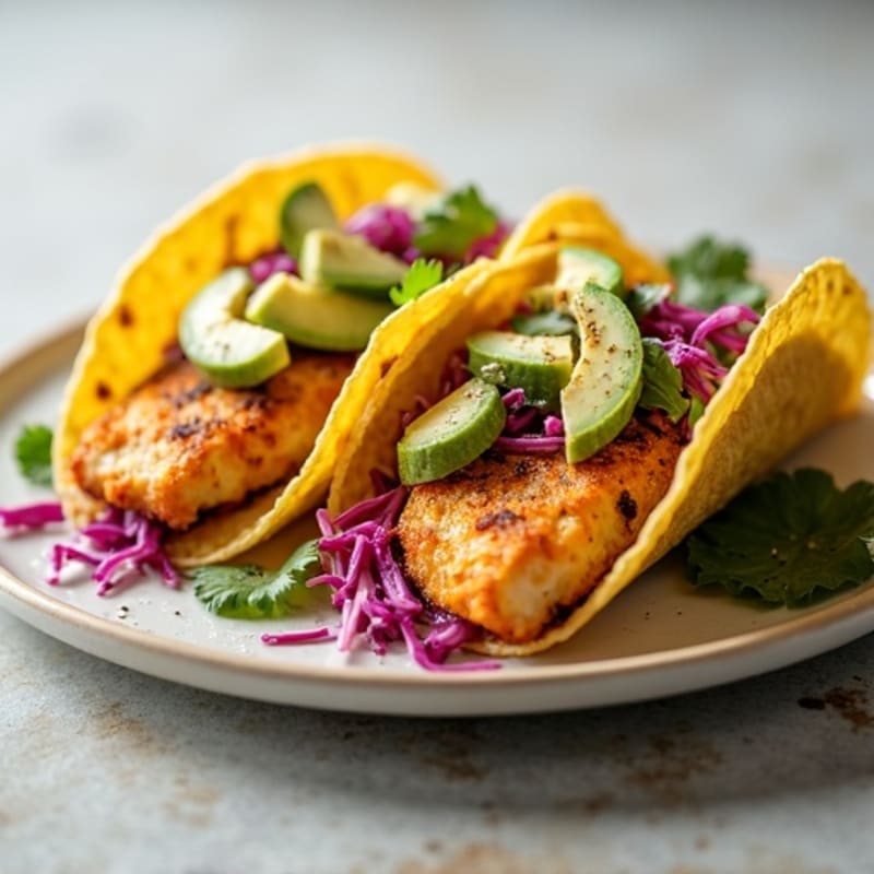 Crispy Baked Cod Fish Tacos
