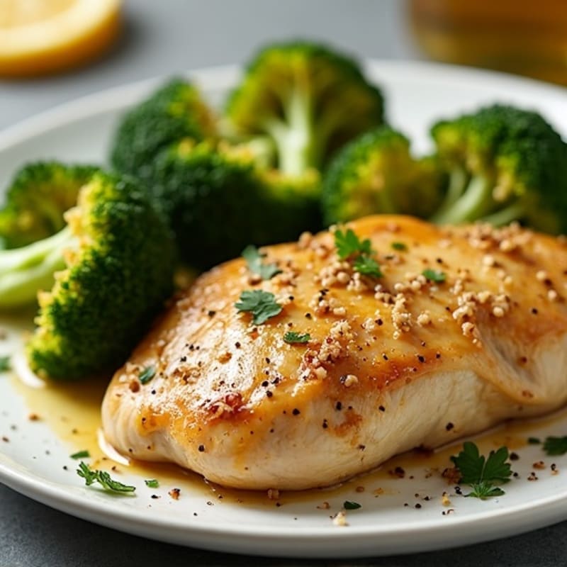 Sheet Pan Lemon Garlic Chicken with Roasted Broccoli