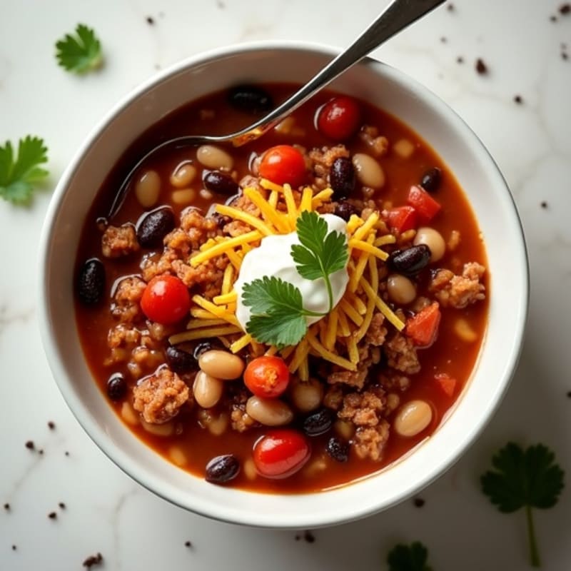 Smoky Three-Bean Turkey Chili