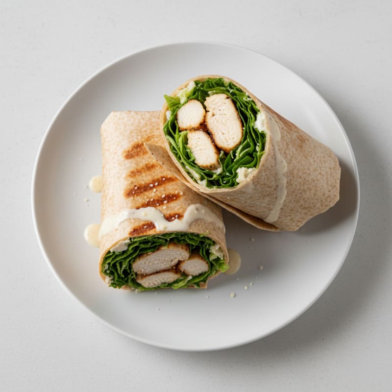 Grilled Chicken Caesar Salad Wrap
