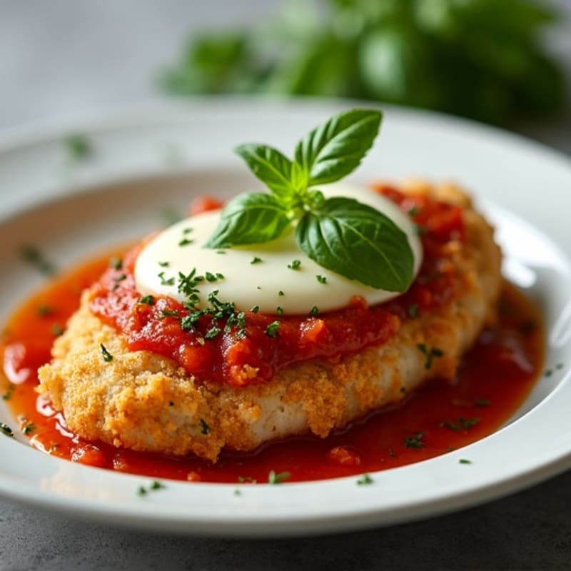 Crispy Baked Chicken Parmesan with Fresh Herbs