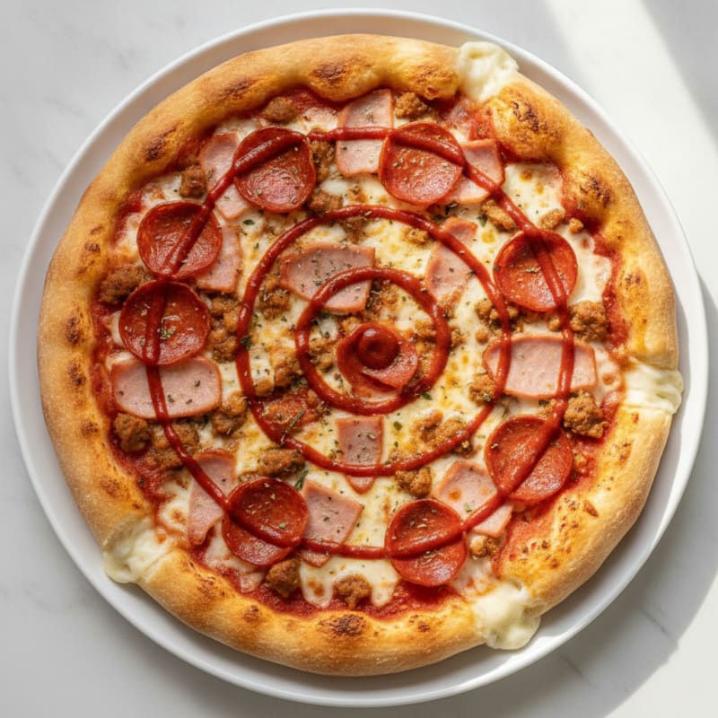 Meat Lovers Stuffed Crust Pizza