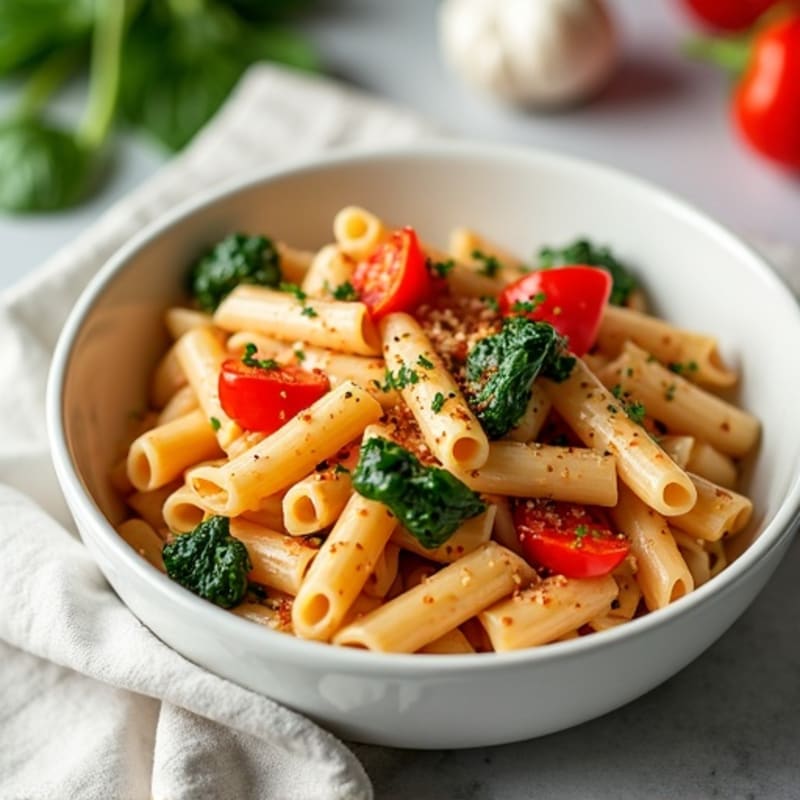 Healthy Creamy Spicy Paprika Chicken Pasta