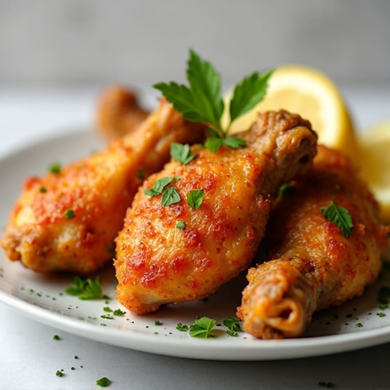 Crispy Baked Lemon Herb Chicken Wings