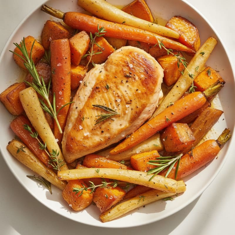 Roasted Root Vegetables with Herbs