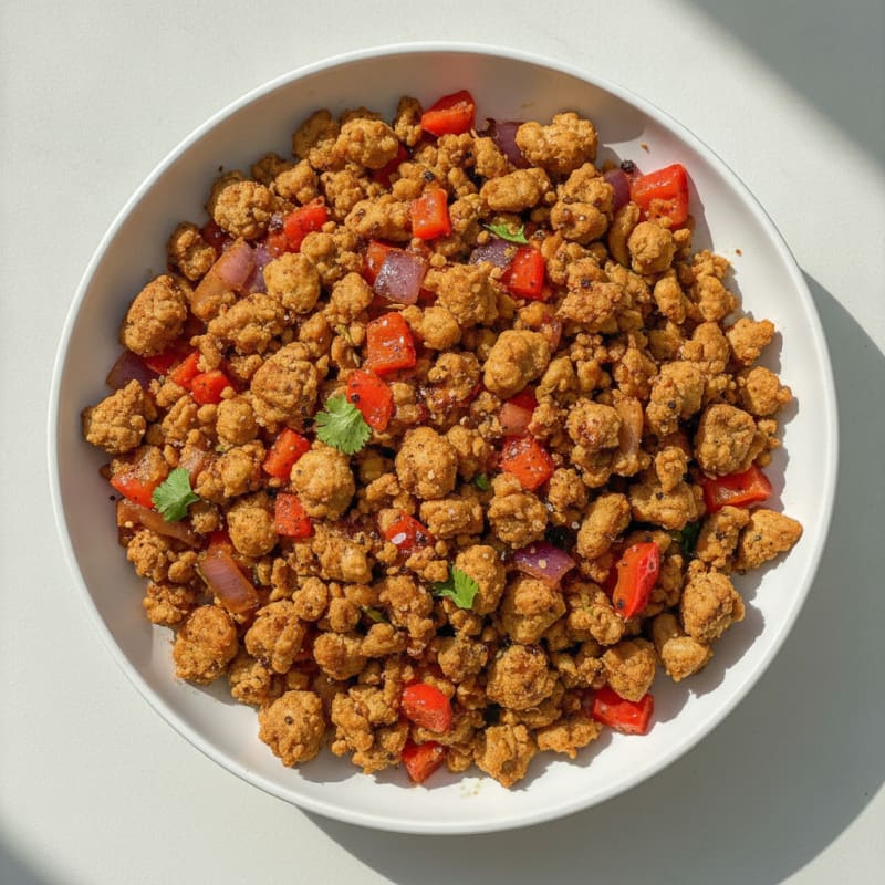 Spicy Air-Fried Ground Turkey Lunch Boost
