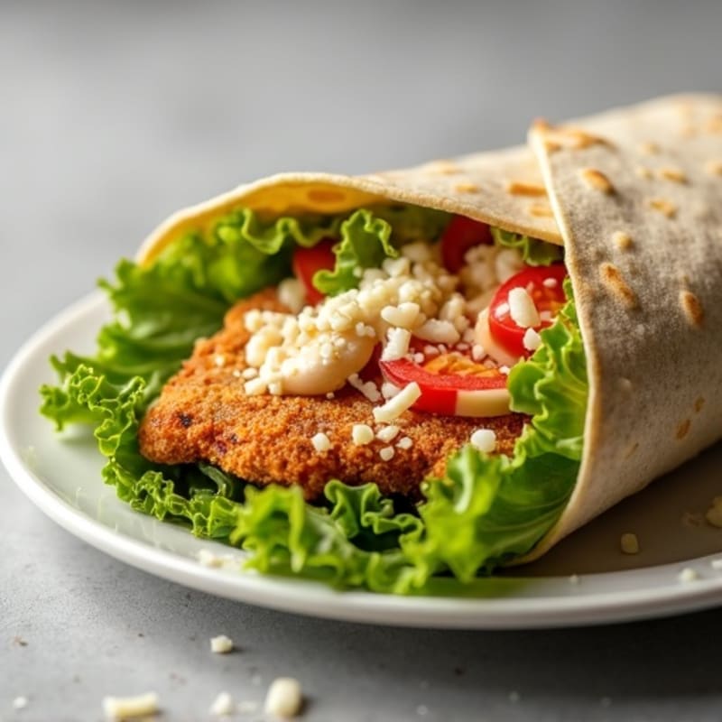 Crispy Chicken Caesar Wrap