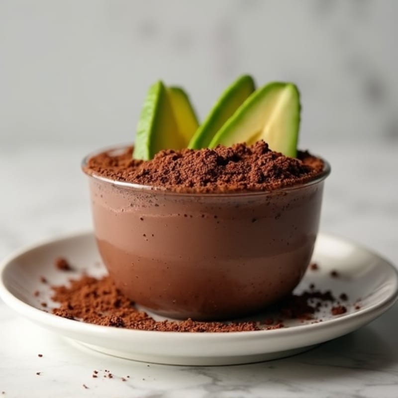 Silky Dark Chocolate Avocado Pudding