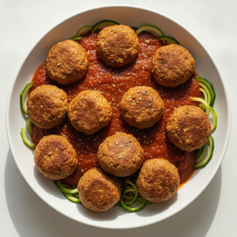 Turkey Meatballs in Rich Tomato Sauce