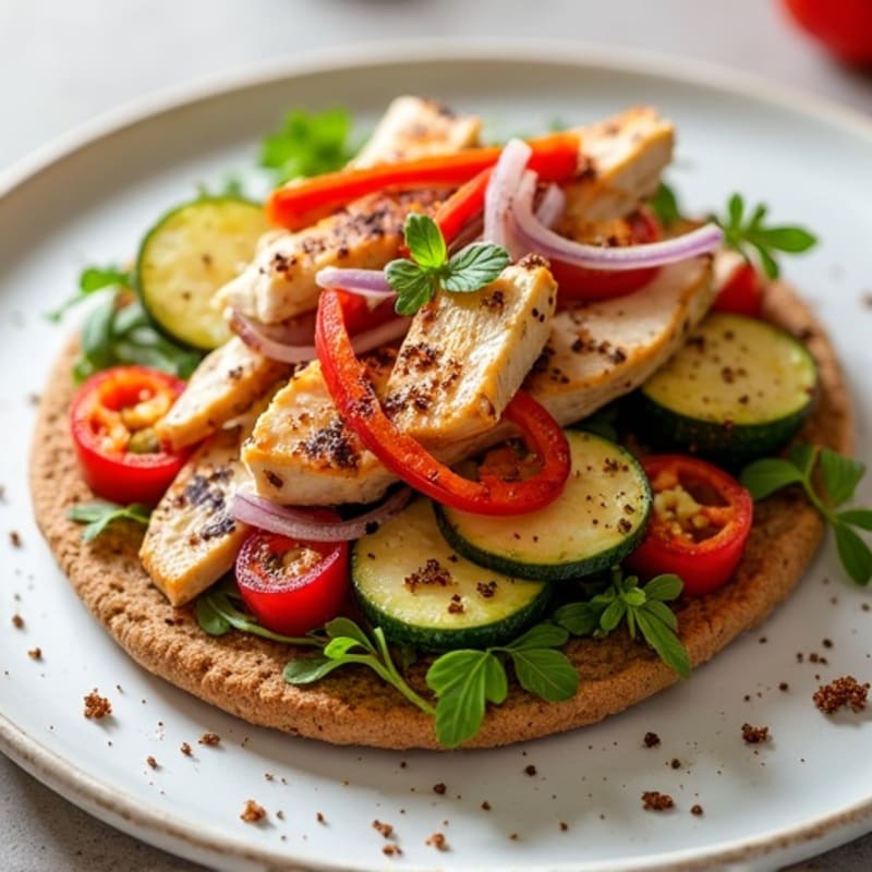 Crispy Roasted Vegetable Flatbread