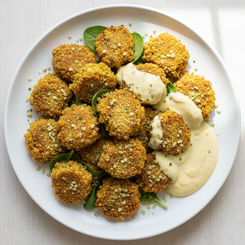 Crispy Roasted Chickpea and Quinoa Bites