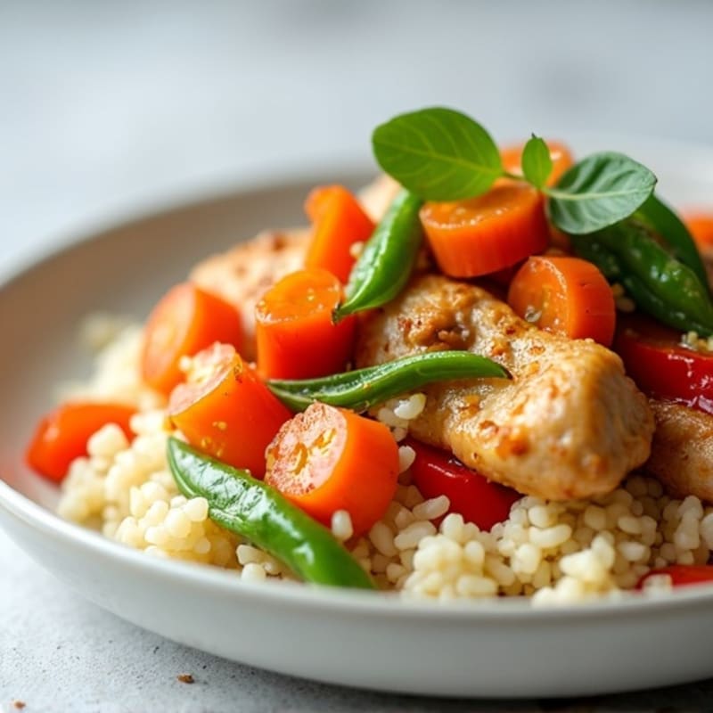 Cauliflower Rice Chicken Stir-Fry