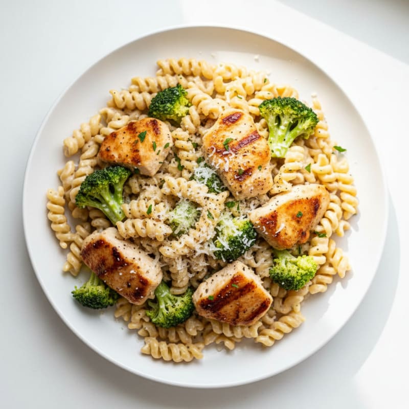 Garlic Parmesan Chicken Alfredo Pasta