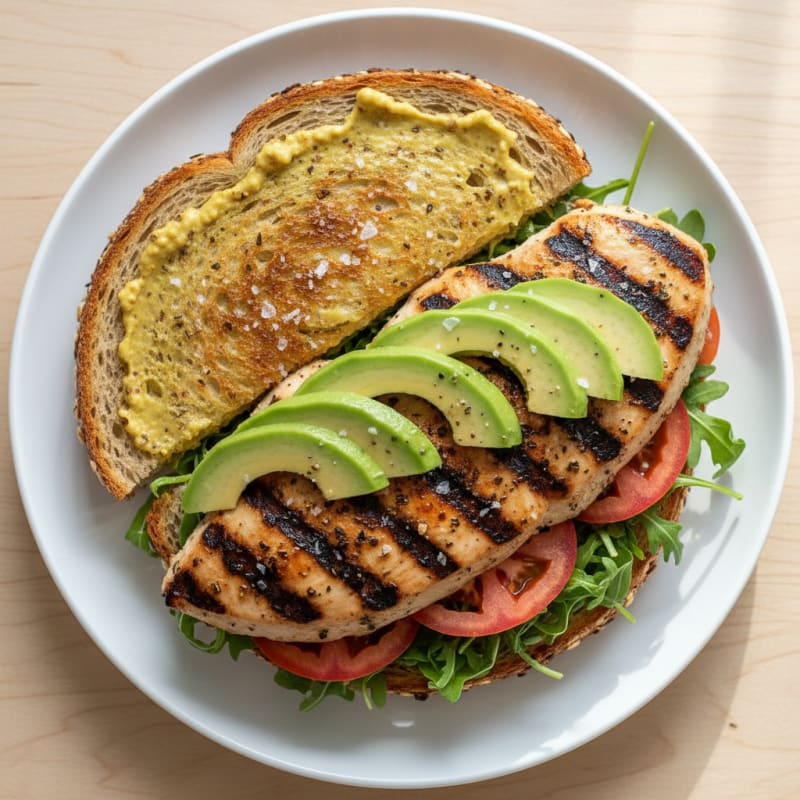 Grilled Chicken and Avocado Sandwich