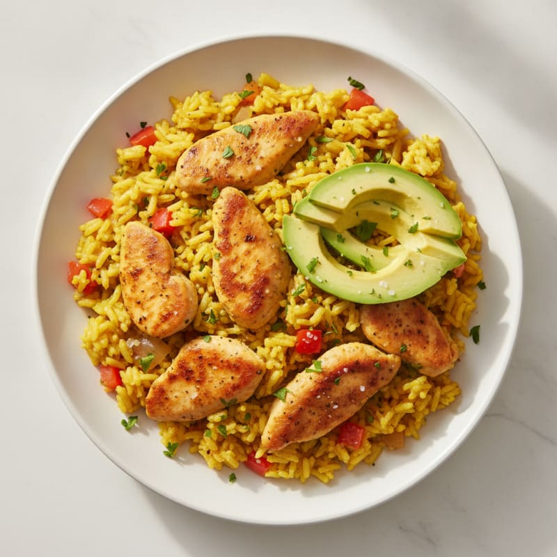 Savory One-Pan Chicken and Rice